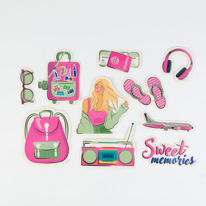 картинка Наклейки на чемодан Sweet memories, 10 шт от магазина Компания+