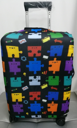 картинка Чехол на чемодан L (Пазлы) от магазина Компания+