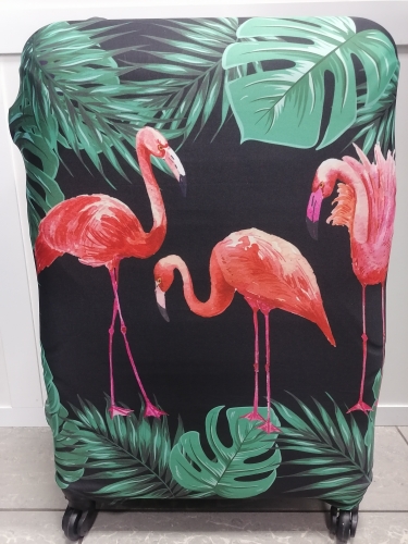 картинка Чехол для чемодана L (Фламинго) от магазина Компания+