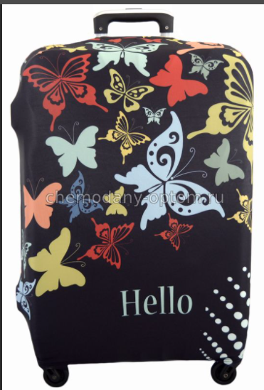 картинка Чехол для чемодана S (Бабочки) от магазина Компания+